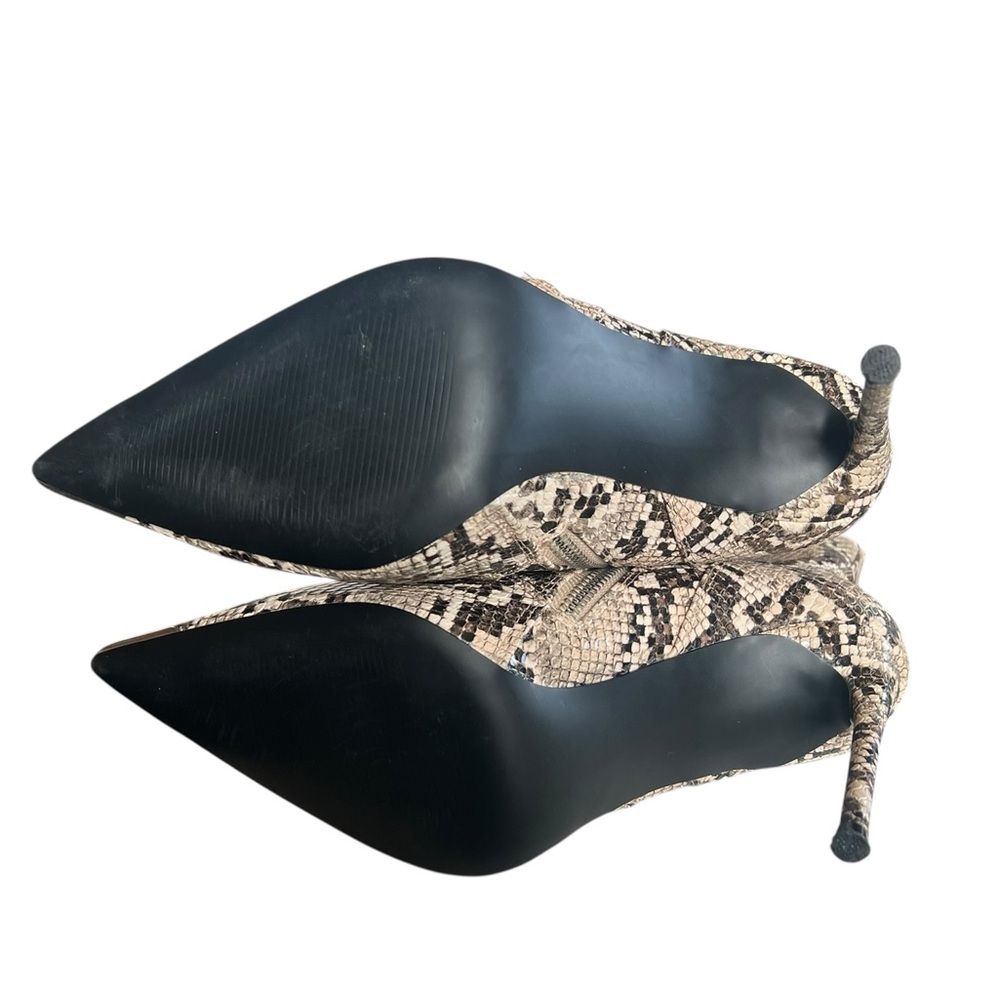 Winnie Harlow x Steve Madden 7.5 Tina Snakeskin Stiletto Ankle Boots - Picture 6 of 11